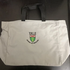 Yale School of Medicine Tragetasche Mittagessen Reise Canvas Tasche offizieller Merch 18x12 - Bild 1 von 5