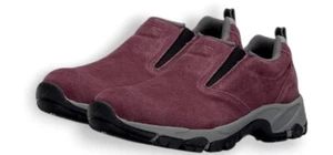 Hi-Tec Women's Altitude Moc Hiking Shoes Plum Leather Slip-On Size 6 Trail - Picture 1 of 5