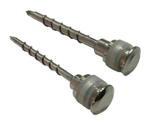 2pc Laparoscopic Apple Metal Spiral Trocar Pyramidal Tip Reusable Instrument Set - Picture 1 of 11