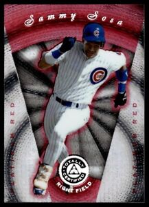 1997 PINNACLE TOTALLY CERTIFIED PLATINUM RED Sammy Sosa /3999 Chicago Cubs #35
