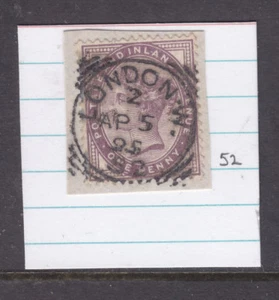 POSTMARK  GB:  LONDON  W.  2.    "95"    SQUARED CIRCLE - Picture 1 of 1
