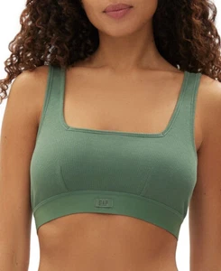 Gap Logo Comfort Square-neck Bralette Dark Forest XL - Picture 1 of 5