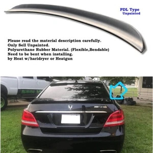 Duckbill 284F Type Rear Trunk Spoiler Wing Fits 2011~2016 Hyundai Equus VI Sedan - Picture 1 of 11