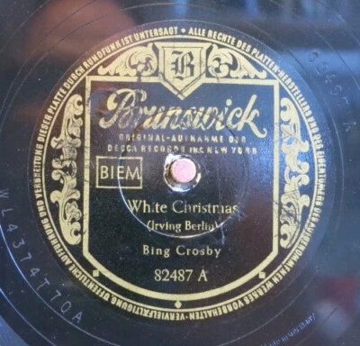 Bing Crosby 78 RPM / White Chrismas  & Too Ra Loo Ra Loo Ral  (13-0525-KT) - Bild 1 von 2