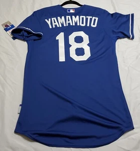 AUTHENTIC 40 MEDIUM LOS ANGELES DODGERS YOSHINOBU YAMAMOTO Cool Base Jersey - Picture 1 of 4