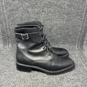 Rachel Comey Dame Ankle Boots Black Leather Lug Sole Women’s Size 9.5 (Read) - Picture 1 of 9