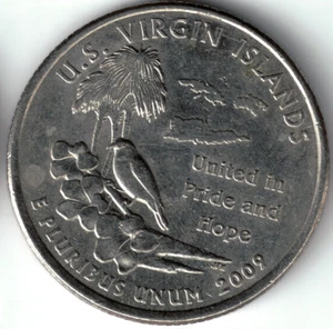 USA - 2009P - Washington ¼ $ - Virgin Islands - Rare - #18391 - Picture 1 of 2