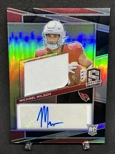 2023 Spectra Michael Wilson 227 Rookie Patch Auto RPA Silver Prizm /99 Cardinals - Picture 1 of 7