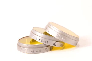 Seltener Filter gelb - 1 Stück 36 mm für Industar-22, 50, 10 FED Zorki sowjetische Leica Objektiv - Bild 1 von 2