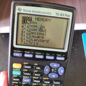 TEXAS INSTRUMENTS TI-83 Plus graphischer Taschenrechner mit Deckel TOP ZUSTAND!!! - Bild 1 von 5