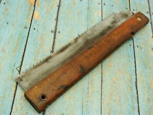 BIG ANTIQUE 10 INCH CLOSED LOCKBACK FOLDING SURGICAL SAW KNIFE KNIVES TOOLS OLD