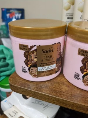 Suave Lush & Coily Strengthen Leave-In Conditioner 13.5oz - Image 1 of 2