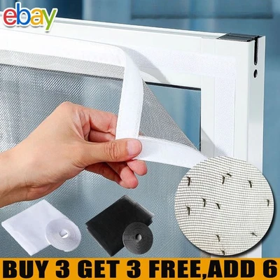 Window Net Mesh Screen Fly Insect Mosquito Moth Insect Screen Netting - UK STOCK - Image 1 of 4