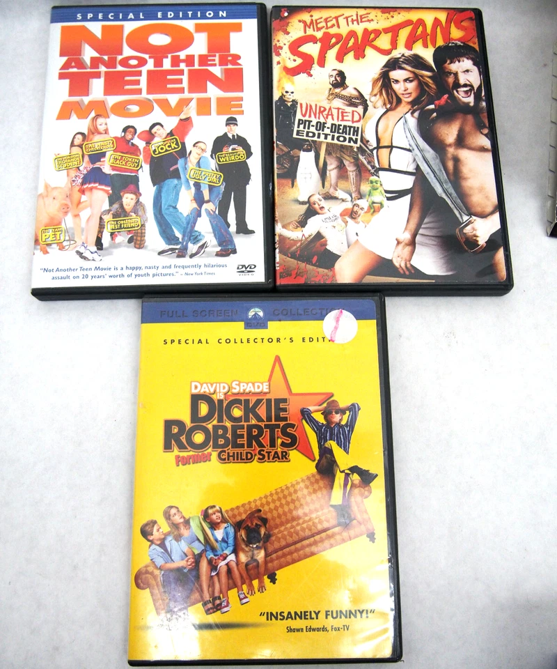 3 comedy DVD not another teen movie, meet the spartans dickie roberts child star - Image 1 of 1