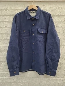 New Rogue Territory Service Shirt 15oz Indigo Sashiko Size XXXL - Picture 1 of 9