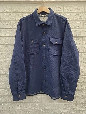 New Rogue Territory Service Shirt 15oz Indigo Sashiko Size XXXL - Image 1 of 4