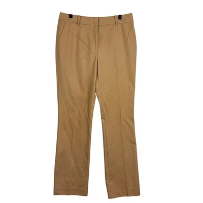 Peserico Womens Cotton Blend High Waist Straight Leg Pants Tan 31” - 48 (12 US) - Image 1 of 4