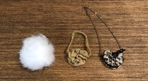 Barbie Puppe Stoff Handtasche Konvolut, Fashion Avenue, Gold, Animal Print, Kette, Fell - Bild 1 von 6