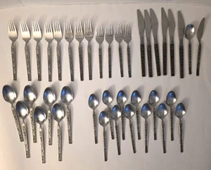 Lot of 39 Pieces Interpur Japanese Stainless Steel- Mixicali Rose - Picture 1 of 17