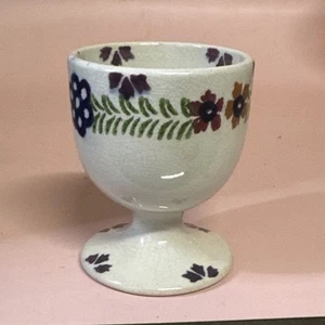 Vintage Eierbecher aus weichgekochtem Porzellan Floral - Bild 1 von 8