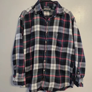 Camisa de franela a cuadros grande de algodón American Eagle Outfitters para hombre vintage años 90 - Imagen 1 de 9