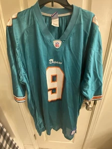 Reebok NFL Miami Dolphins Men's Jay Fielder #9 Jersey Sz 2XL On Field Teal - Picture 1 of 8