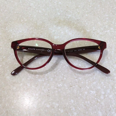 Armações de óculos femininas Polo Ralph Lauren PH 2196 5731 vermelhas 51-19-140 mm - Imagem 1 de 4