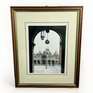 Venezia Piazza San Marco Zacharias Art Print Signed Limited Framed Numbered - Picture 1 of 11