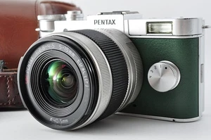 Pentax Q-S1 Digital Camera Silver ＆ Green 5466 shots w/02 Lens w/Box w/Case #282 - Picture 1 of 17