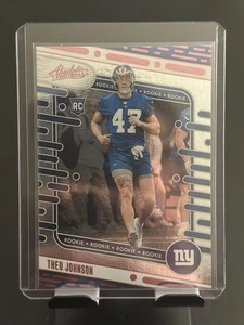 2024 Panini Absolute Pink Theo Johnson #179 (RC) New York Giants Football Card - Picture 1 of 2