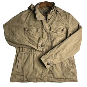 Gap Utility Field Jacket Women’s Small Hooded Full Zip Snap Draw String Waist - Picture 1 of 16