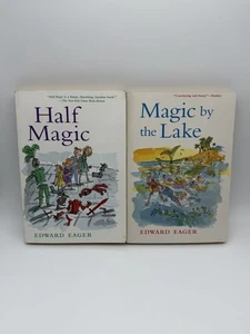 TALES OF MAGIC 1st Edition Lot of 2 Books by Edward Eager Half Magic By The Lake - Picture 1 of 8