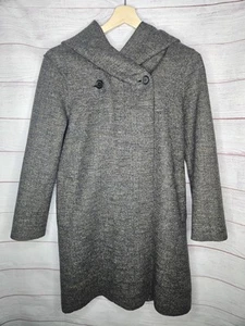 Harris Wharf London Women's 100% Virgin Wool Jacket Coat Hood Size  42 - Picture 1 of 8