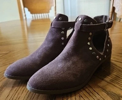 Carlos Santana Ankle Boot Size 8.5M Suede Leather Dusty Mauve Women’s Booties  - Image 1 of 4
