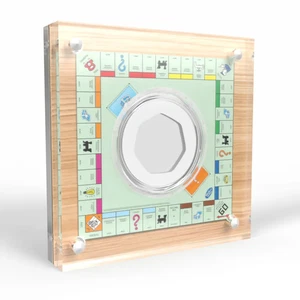 Ninety Years of MONOPOLY 50p Coin Display Acrylic Holder - Picture 1 of 8