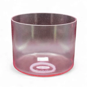 Crystal Tones 8" Pink Aura Gold Quartz Crystal Singing Bowl (E4+20) - Picture 1 of 4
