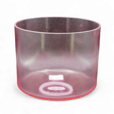 Crystal Tones 8" Pink Aura Gold Quartz Crystal Singing Bowl (E4+20) - Image 1 of 4
