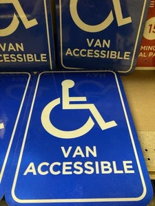 HANDICAPPED VAN ACCESSIBLE SIGN* - Picture 1 of 3