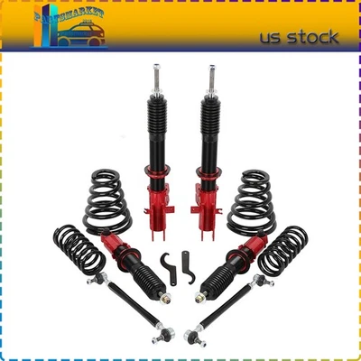 Coilover Shocks Struts For Chevrolet Camaro 2010-2015 Not Adjustable & Dampi Red Foto 1 de 4