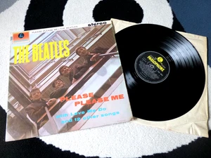 EX/VG BEATLES Please Please Me Lp RARE 4th UK Stereo MT tax 1/1MOTHERS 174g! - Picture 1 of 16