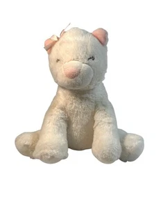 Carters Wind Up Musical Plüsch Sweet White Kitty Katze rosa Nase 2020 spielt Lied - Bild 1 von 6