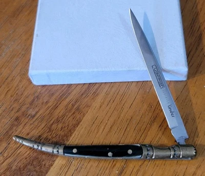 VTG 4" CUDEMAN VERTRIEB LINDER TOOTHPICK HORN HANDLES POCKET KNIFE  - Image 1 of 4