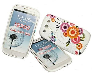 Design 1 Silikon TPU Handy Hülle Cover Case Schutz für Samsung i9300 Galaxy S3 - Picture 1 of 11
