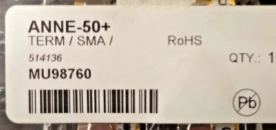 New, Mini-Circuits, ANNE-50+, RF Terminators TERM / SMA-M / 18GHZ - Image 1 of 3