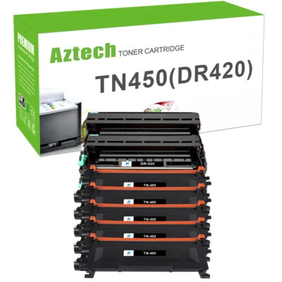 TN-450 Toner DR-420 Drum Lot fits for Brother HL-2270 MFC-7240 MFC-7360N 7860DW - Image 1 of 4