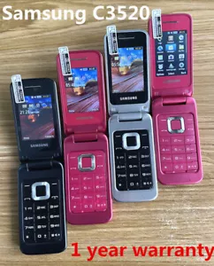 SAMSUNG C3520 Mobile Phone Bluetooth MP3 FM Radio GSM Flip Unlocked Cell phone - Picture 1 of 16