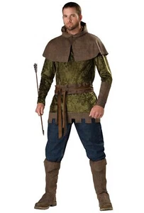 Robin Hood of Nottingham Medieval Warrior Hero Archer Thieves Men Costume - Picture 1 of 1