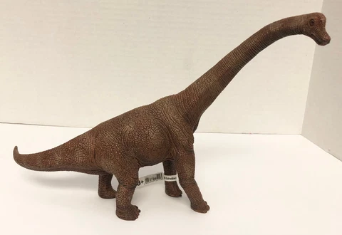 Schleich Dinosaur BRACHIOSAURUS AmLines 69 Jurassic 2011 Brown 14" Figure Cover