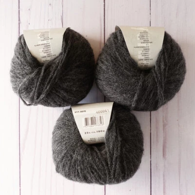 Lang Nova ~ Lote de 3 ~ #70 Carbón ~ Merino y Camello ~ Cadena ~ Esponjosa ~ Suave Foto 1 de 4