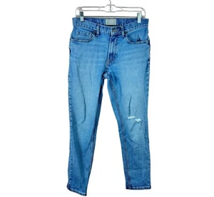 EVERLANE Hombre Talla 30 x 30 The Slim Jean Algodón Orgánico Vaqueros Desgastados - Imagen 1 de 5